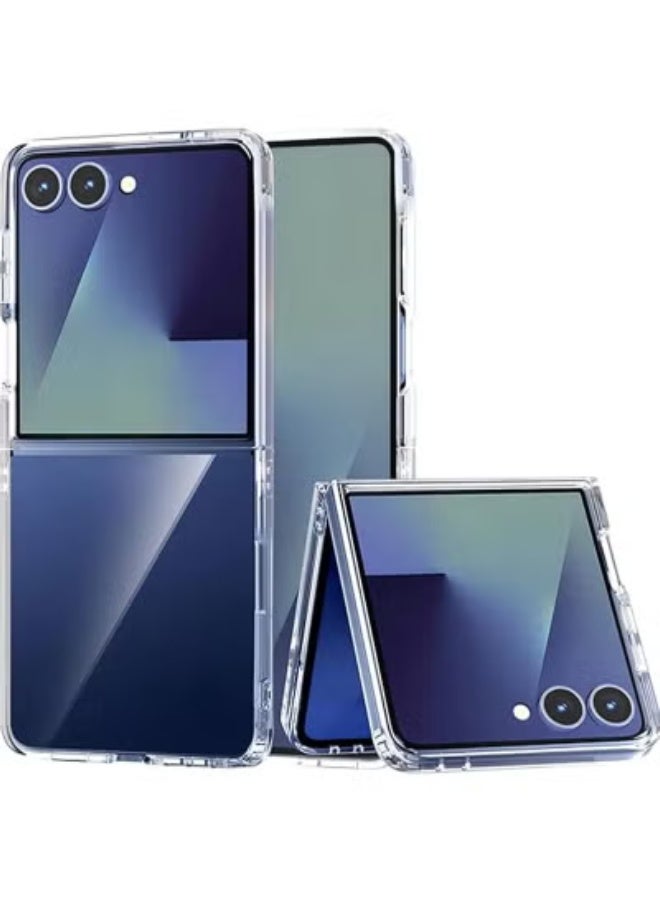 TIGER Ultra Clear Shockproof Hard PC Case for Samsung Galaxy Z Flip 7 5G (2025) | Crystal Transparent Anti-Yellowing Cover | Slim Thin Protective Case | Wireless Charging Compatible | Anti-Scratch & Drop Protection - Image 1