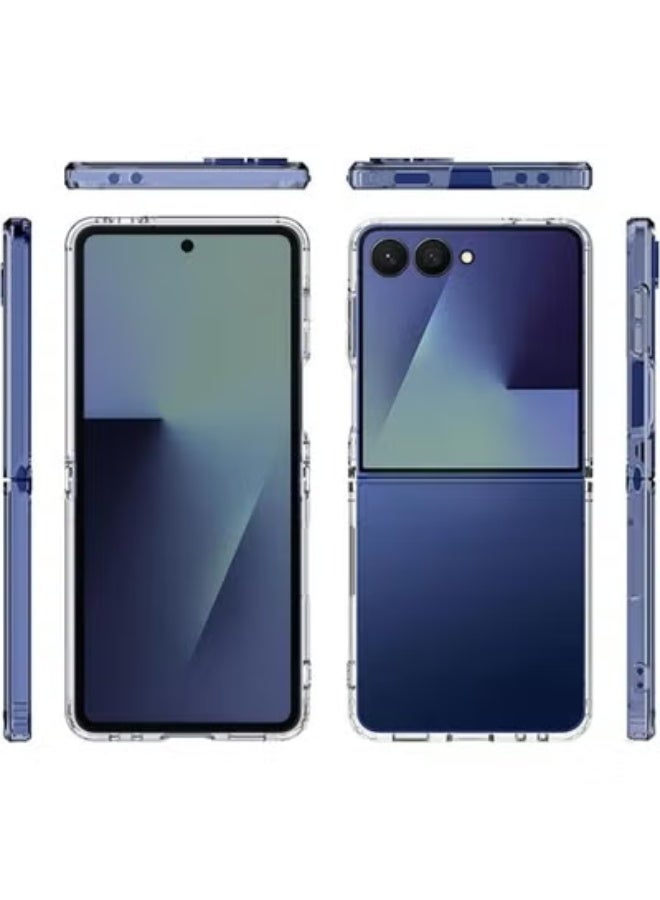 TIGER Ultra Clear Shockproof Hard PC Case for Samsung Galaxy Z Flip 7 5G (2025) | Crystal Transparent Anti-Yellowing Cover | Slim Thin Protective Case | Wireless Charging Compatible | Anti-Scratch & Drop Protection - Image 2