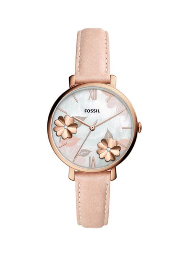 FOSSIL Women Jacqueline Water Resistant Analog Watch ES4671 - 36 mm - Blush - Image 1