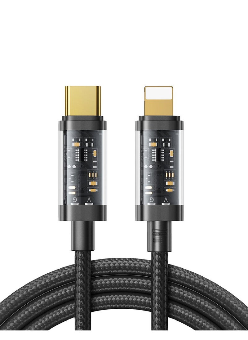 Protect PROTECT CL120 Type-C to Lightning 20W PD Charging & Data Cable (1.2m) - Nylon Braided Cable  - Image 1