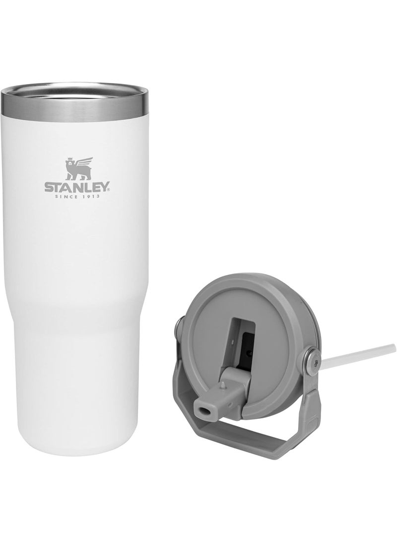 Stanley IceFlow Insulated Stainless Steel Tumbler with Flip-Up Straw and Leak-Proof Lid for Home, Office, and Car, Cold for 12 Hours, Iced for 2 Days, Polar White - Image 2