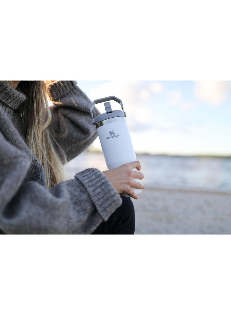 Stanley IceFlow Insulated Stainless Steel Tumbler with Flip-Up Straw and Leak-Proof Lid for Home, Office, and Car, Cold for 12 Hours, Iced for 2 Days, Polar White - Image 4