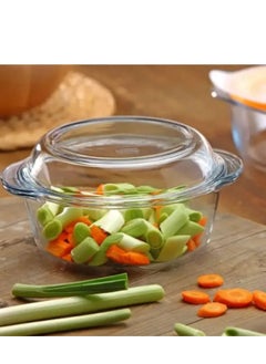 Borcam Round Glass Casserole With Lid 2100 ml 25.1x22x8 cm  - Image 5