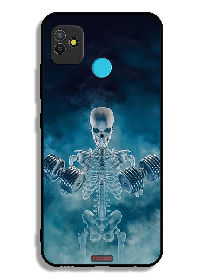 Tolwak Tecno Pop 5 Protective Case Cover No Pain No Gain Pose - Image 2