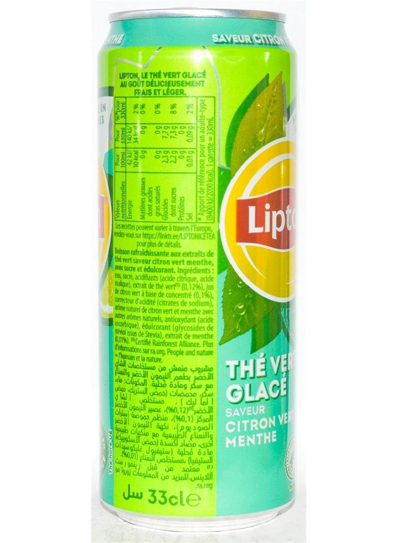 ليبتون شاي مثلج نكهة الليمون الأخضر والنعناع - Image 3