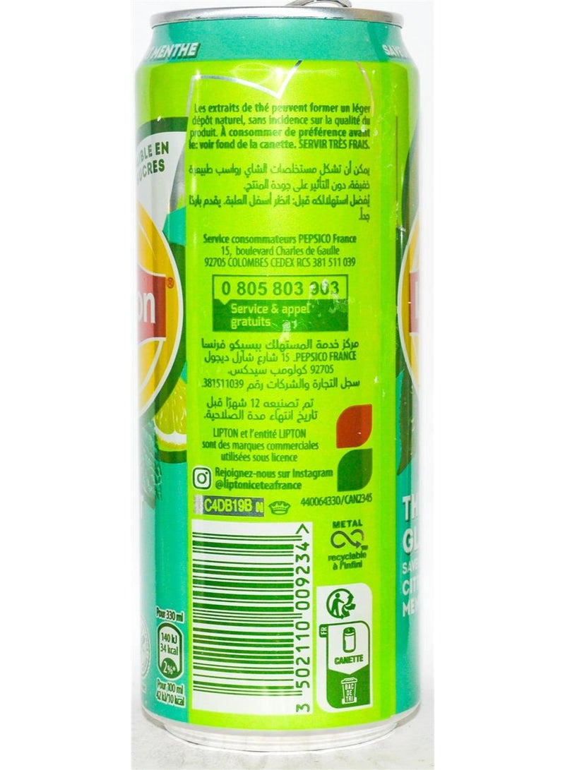ليبتون شاي مثلج نكهة الليمون الأخضر والنعناع - Image 2