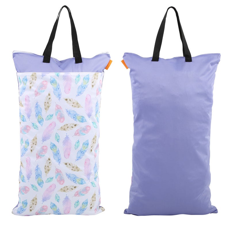 Large Hanging Wet/Dry Cloth Diaper Bag Waterproof Baby Inserts Nappy Laundry Storage Bag EF203 - Image 3