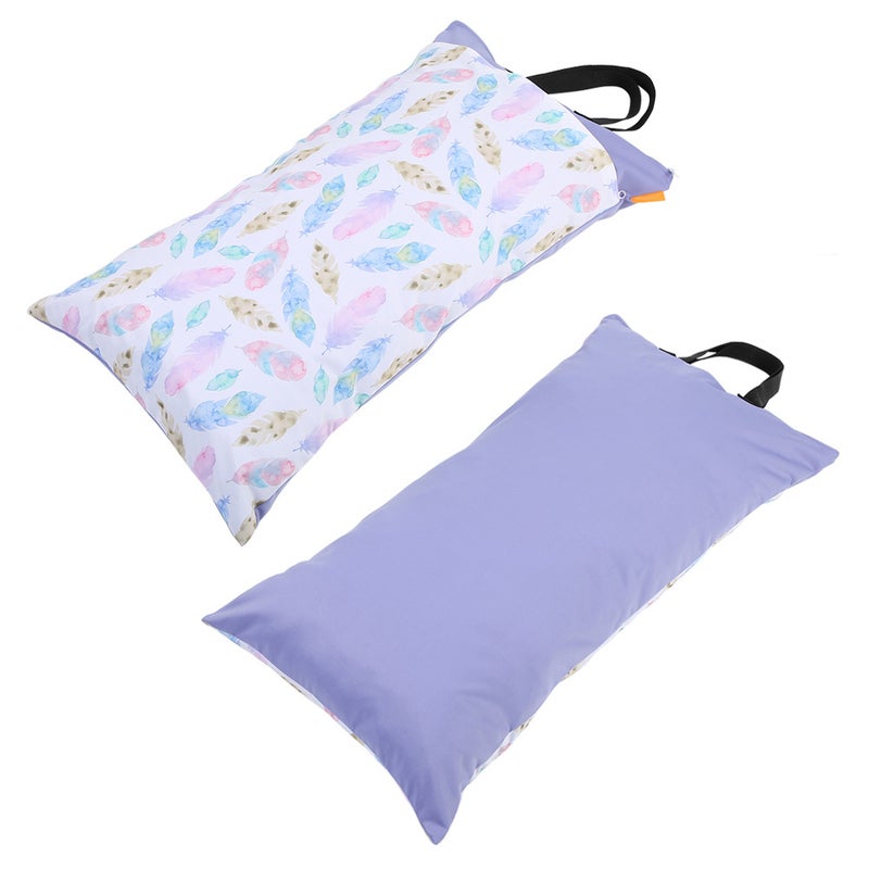 Large Hanging Wet/Dry Cloth Diaper Bag Waterproof Baby Inserts Nappy Laundry Storage Bag EF203 - Image 4