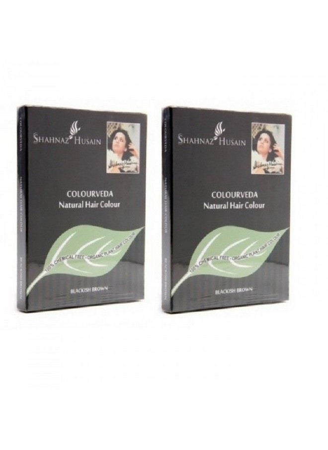 Shahnaz Husain Colourveda Natural Hair Colour Blackish Brown  - Image 1