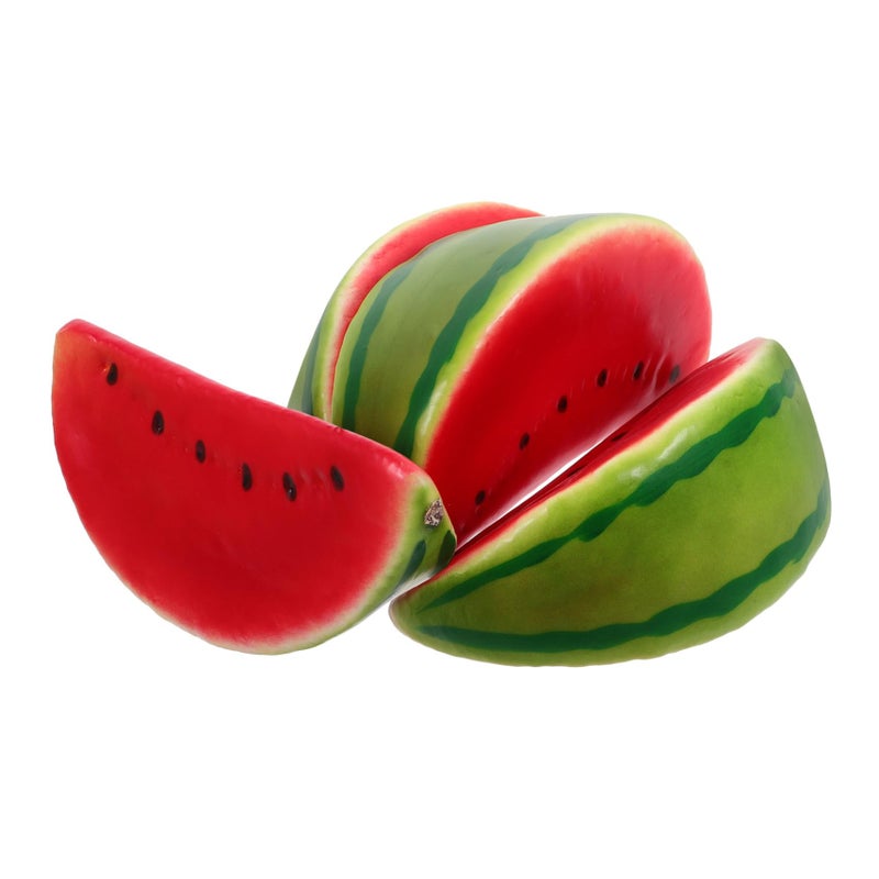 Realistic Watermelon Slice Models 4pcs For Home Decor Photography Props Party Decoration - Image 2
