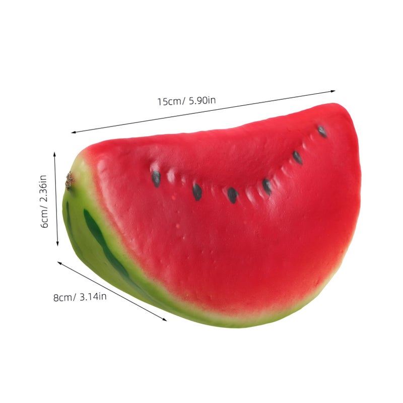 Realistic Watermelon Slice Models 4pcs For Home Decor Photography Props Party Decoration - Image 3