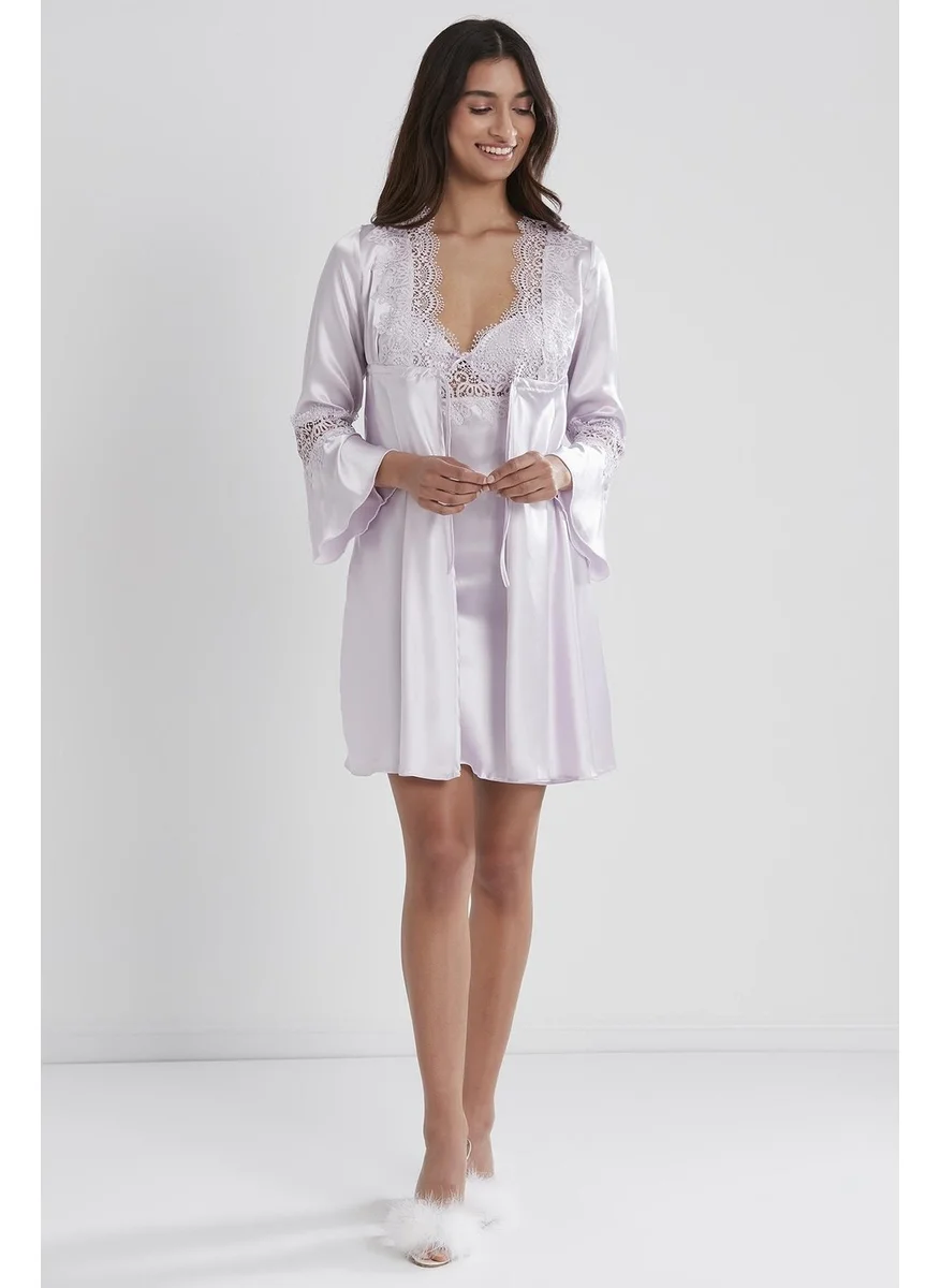 بيير كاردان 6325 Women's Satin Six Dowry Set - Viola