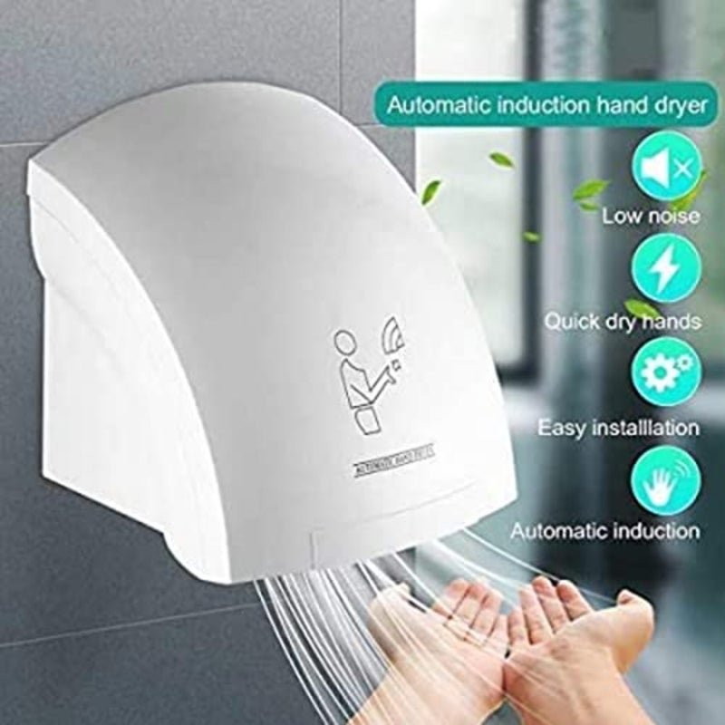 Constant Temperature Wall-Mounted Automatic Hand Dryer, Commercial Toilet/Public Place Hand Dryer, 230VAC/1800W High Speed Automatic Electric Hand Dryer - Image 3