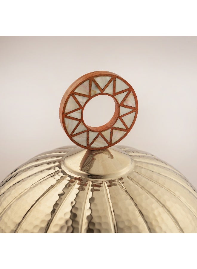 La Mesa Metal Food Server Nickel Plated 29*29*39Cm, Silver - Image 3