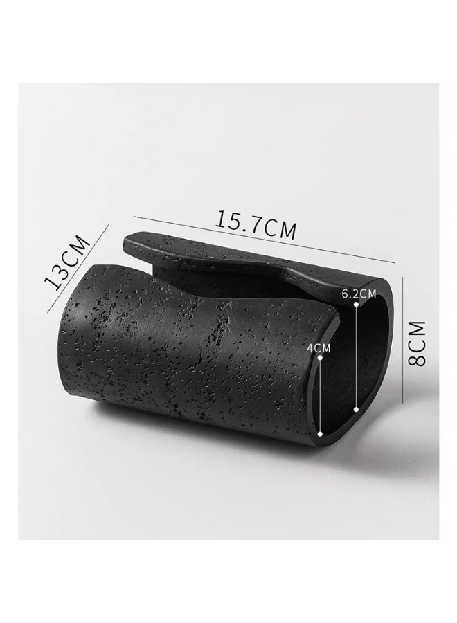 FUKE Tissue Box Resin Dust Protection Decorative Bathroom and Living Room with Waterproof Durable Tissue Box - Image 1