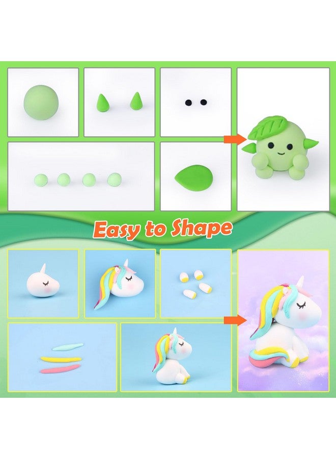 ESSENSON Air Dry Clay 100 Colors Modeling Clay For Kids Diy Molding Magic Clay Gift For Kids - Image 4