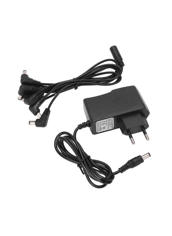 Thoraya Guitar Effect Pedal Power Supply Adapter 6 Way Daisy Chain Cable 100‑240V  - Image 2