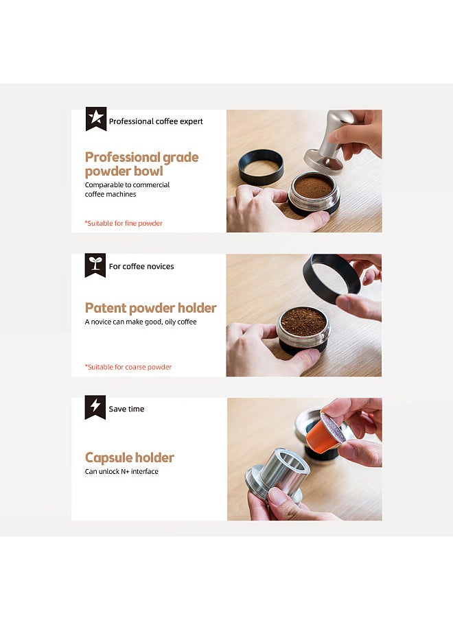Generic Portable Espresso Machine 9-12Bar Variable Pressure Manually Operated Compact Travel Coffee Maker Portable Manual Espresso Coffee Maker Machine  - Image 4
