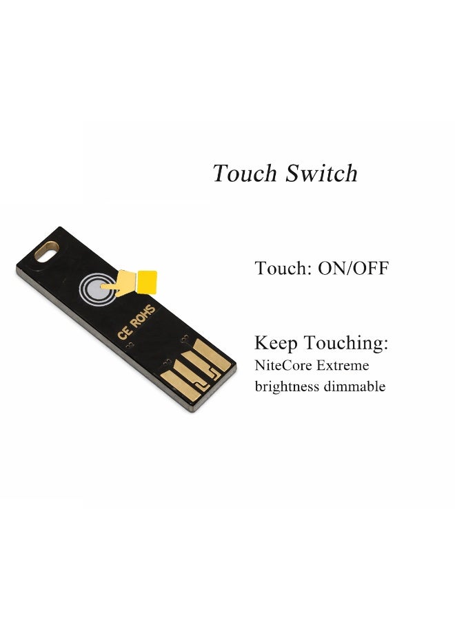 مصباح LED صغير يعمل بمنفذ USB، قابل للتعتيم باللمس، مزود بـ 6 مصابيح LED، مصباح ليلي محمول للطوارئ، مناسب لبنك الطاقة، والكمبيوتر المحمول، وداخل السيارة، والتخييم، وانقطاع التيار الكهربائي - أبيض - Image 5