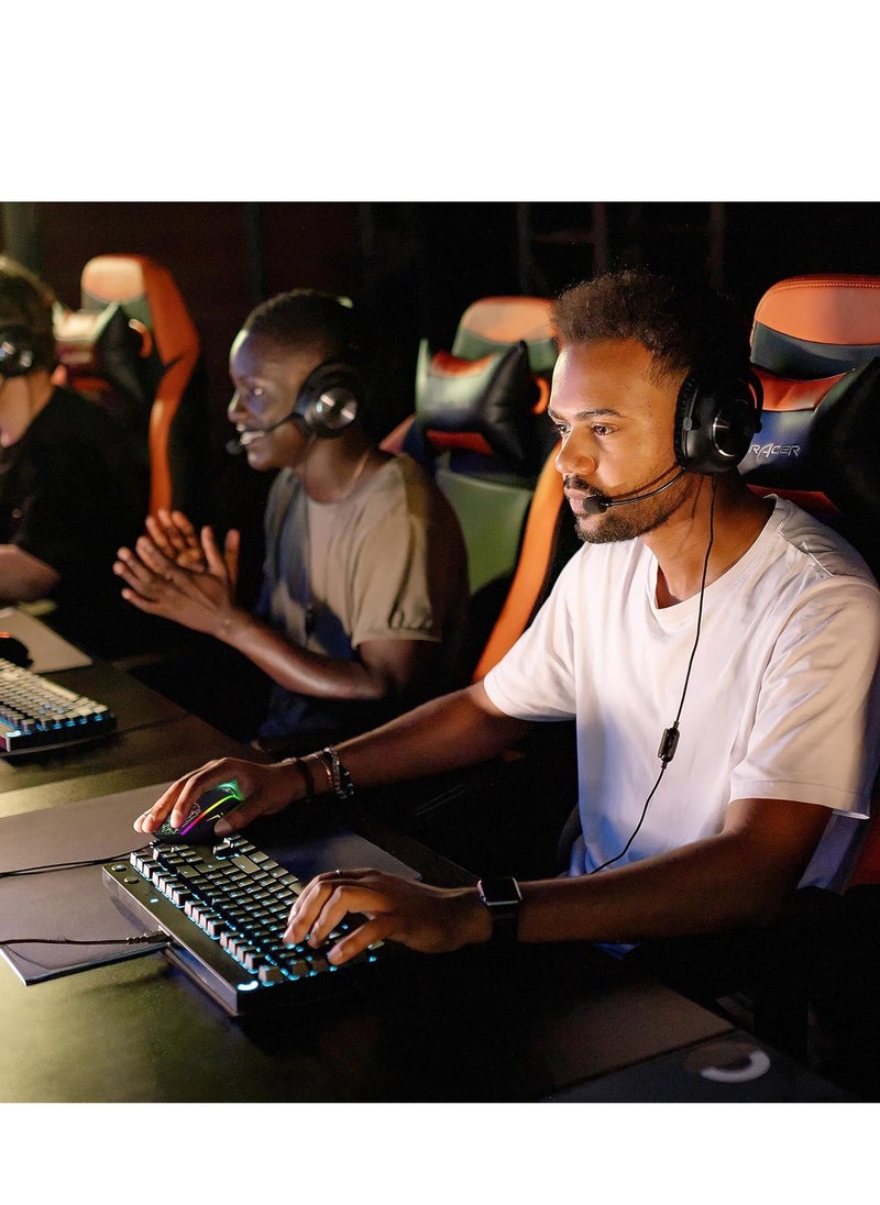 RIIKUNTEK RGB ماوس الألعاب - 8 أزرار قابلة للبرمجة (زر إطلاق النار) - 7200 نقطة في البوصة - إضاءة خلفية RGB - ماوس بصري مريح سلكي USB مع أزرار جانبية للكمبيوتر الشخصي والكمبيوتر المحمول
