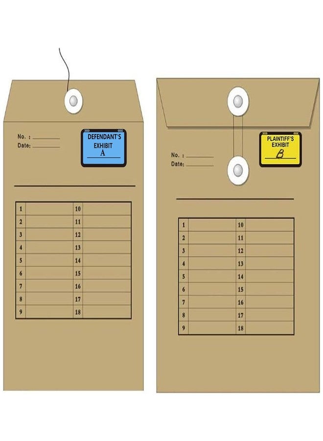 wootile Legal Yellow Plaintiff's Exhibit Blue Defendant's Exhibit Stickers 1.65 X 1 Inches - Color-Coded Exhibit Labels 400 Pcs Blank File Folder Labels Tabs Legal Documents Report Divider for Offices Courts - Image 5