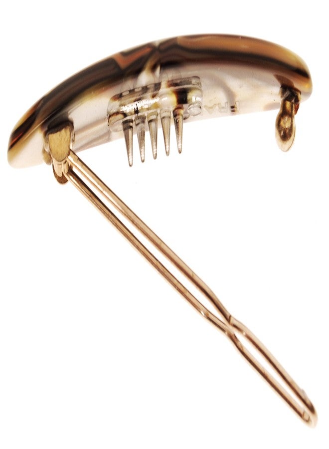 France Luxe Mini Oblong on Tige Boule Barrette - Onyx - Image 3