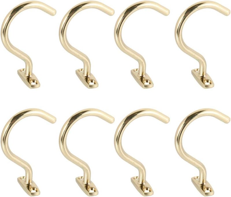 كلاراكو 8 قطع من خطافات حامل عصا البلياردو والسنوكر النحاسية - Image 3