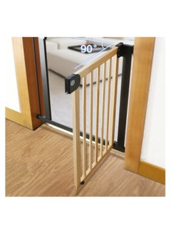 Baby Safe Wooden Safety Gate w/t 21cm Black Extension - Natural Wood - pzsku/Z748C297280CE04F16A5CZ/45/_/1685794434/7881d4a6-b1b7-4403-b738-2703be9d750b