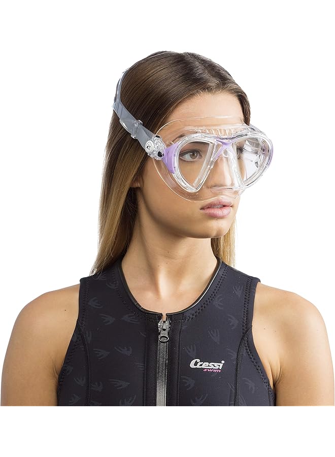 Cressi Nano Professional Scuba and Free Diving Mask Soft SiliconeCrystal or Black - Image 3
