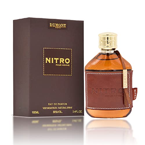 Dumont Nitro Pour Homme Eau De Parfum - Fruit, Woody, Floral Scent - 3.4 Fl Oz - Image 1