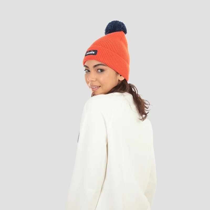 نيو بالانس Diadora Knit Bobble Beanie W Orange Women's Beret - D202012-586