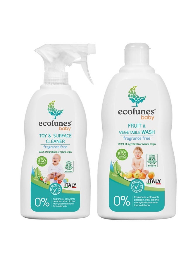 Ecolunes Baby Toy And Surface Cleaner With Baby Fruit And Vegetable Wash - Image 1