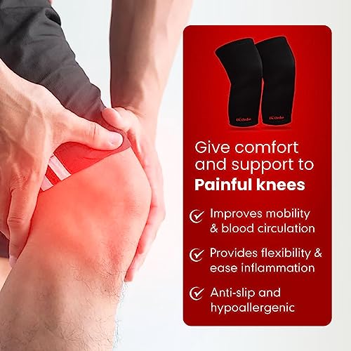 Dr. Ortho Dr.Ortho Cotton Knee Cap(2 Pairs, Black, Universal Size)-Knee Cap For Men & Women Knee Support, Gym, Sports, Basketball, Cycling, Exercise, Workout, Injury, Jogging, Running - Image 3