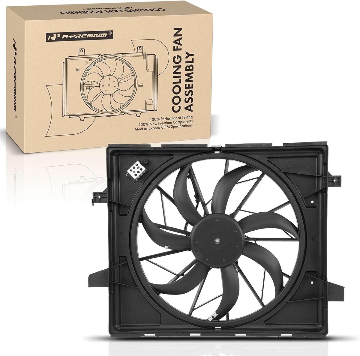 Ksa Radiator Cover A-Premium A-Premium Engine Radiator Cooling Fan Assembly | Best Price ...
