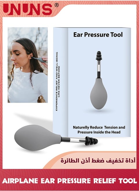 Airplane Ear Pressure Relief Tool,Ear Pressure Relief Suction Device,Migraine and Headache Relief Products,Airplane Ear Pressure Relief Through Inner Ear Pressure Balance,Reduces Tension
