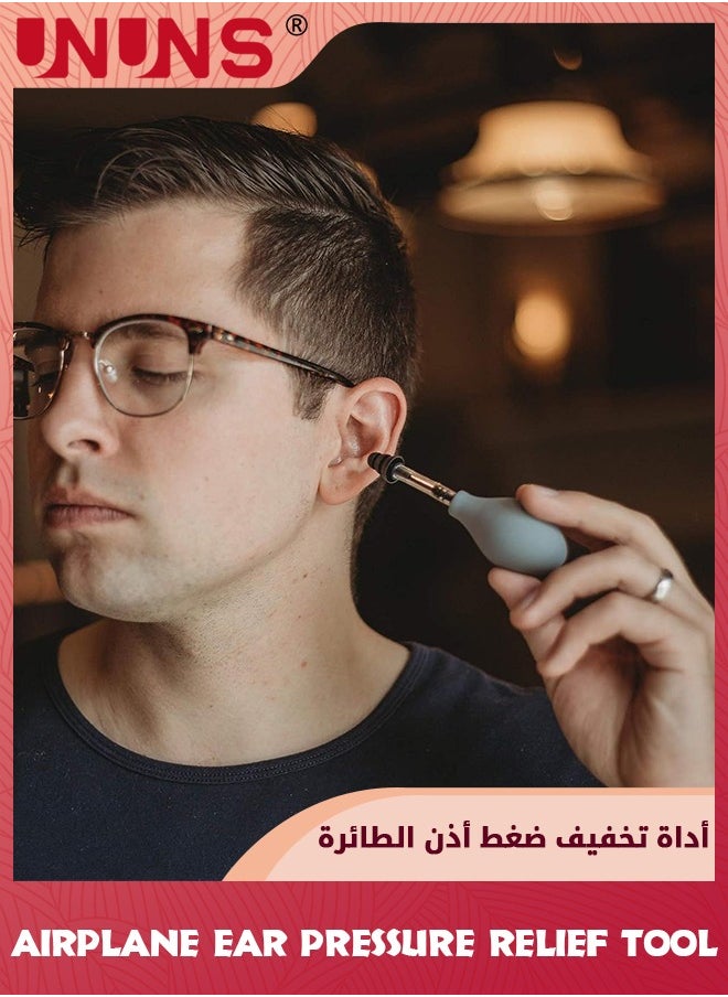 Airplane Ear Pressure Relief Tool,Ear Pressure Relief Suction Device,Migraine and Headache Relief Products,Airplane Ear Pressure Relief Through Inner Ear Pressure Balance,Reduces Tension