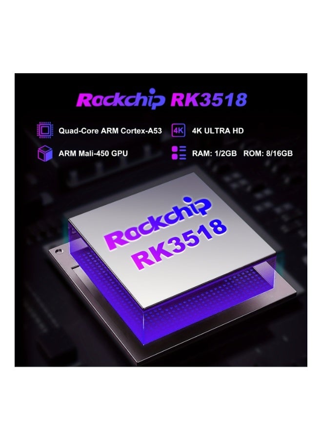 H96 Max Android 14.0 TV Stick ATV, 2GB + 16GB RK3518 Mini Smart TV Box Streaming Media Player with Quad-Core WiFi6 & 2.4G/5G & Wireless 5.4, 4K@60fps Streaming, HDTV Output,Voice Control Smart Home Player - Image 3