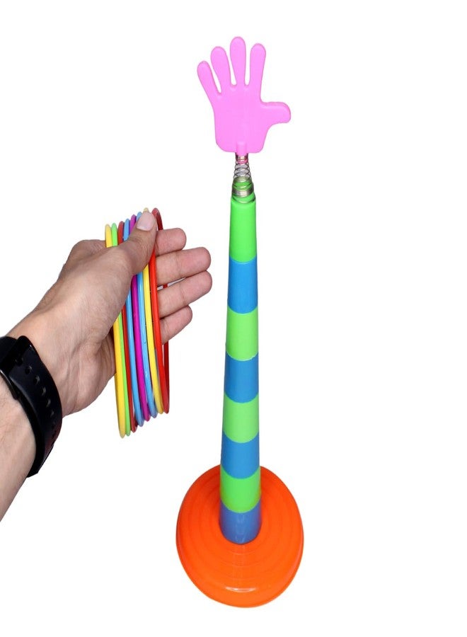 غلان لعبة رمي الحلقات للأطفال من GLAN، هدية مثالية لحفلات أعياد الميلاد، عبوة متعددة الألوان (لعبة رمي الحلقات) - Image 1