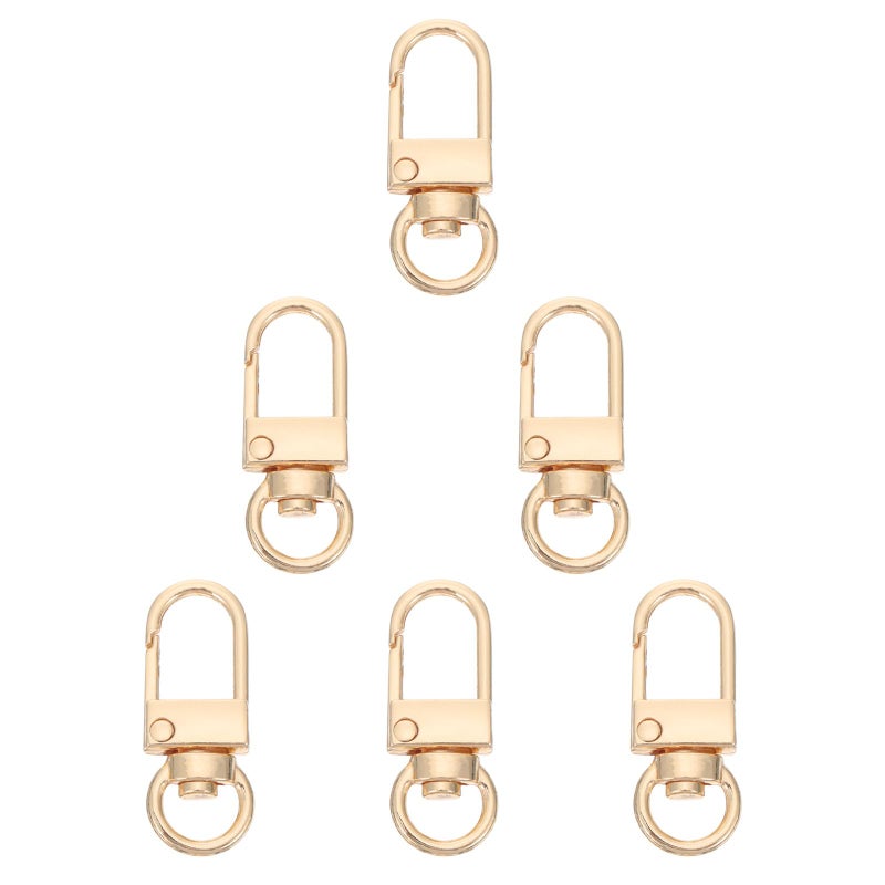 Gold Alloy Lobster Clasp Swivel Trigger Snap Hook Keychain Clips 15pcs DIY Craft Bag Strap Hardware Accessories - Image 2