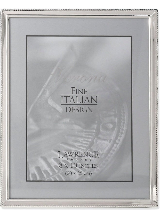 Lawrence Frames Bead Border Design, 8x10, Silver - Image 3