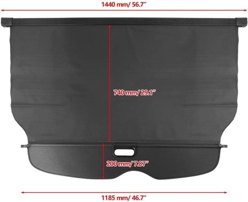 Vuzmode Car Trunk Cover for Jeep Grand Cherokee 2011-2016 - Image 2