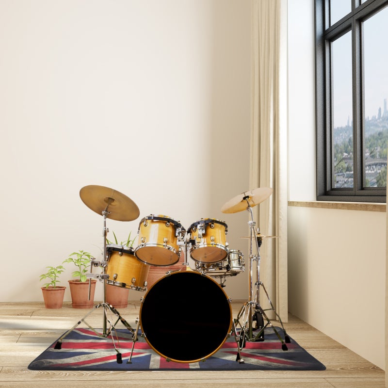 🎸 سجاد عازل للصوت للطبول مضاد للانزلاق ومانع للضوضاء للآلات الموسيقية - Image 4