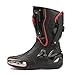 Zeozoom Motorcycle Riding Boots Motorcycle Leather Boots for Women and Men Protection Anti Slip Racing Sports Black Adult Men 85 Numeric US Footwear Size System Medium - Image 2