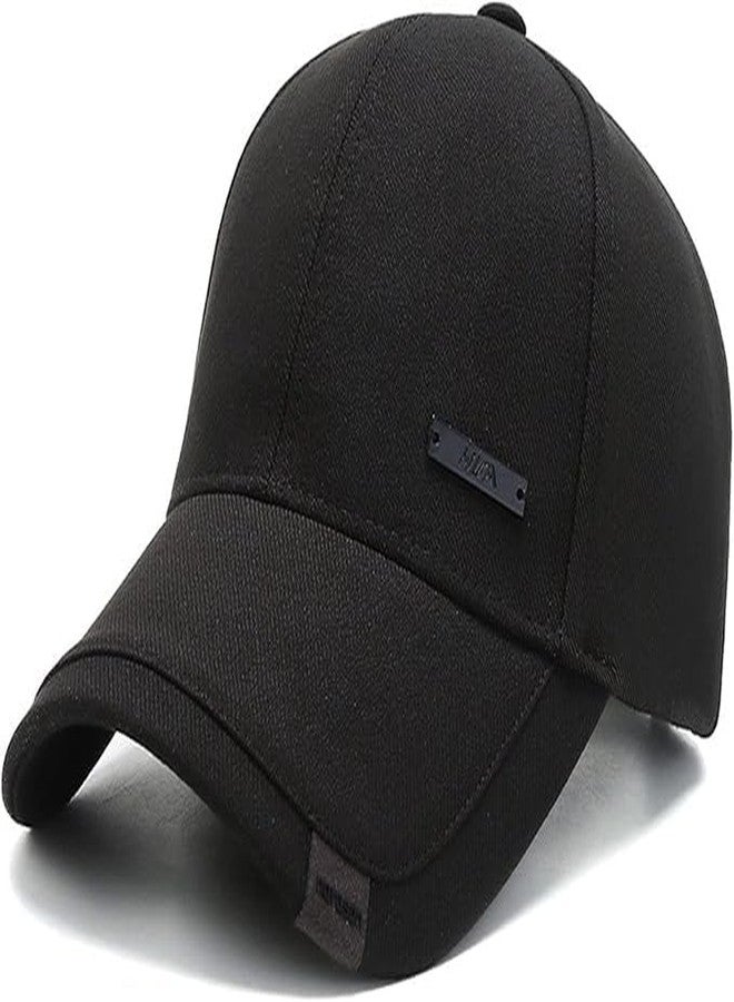 Aepigo Baseball Cap for Men Woman Sports Cap Sun Hat Quick Drying Soft Polyester Fiber Adjustable for Men and Women Black - Image 1