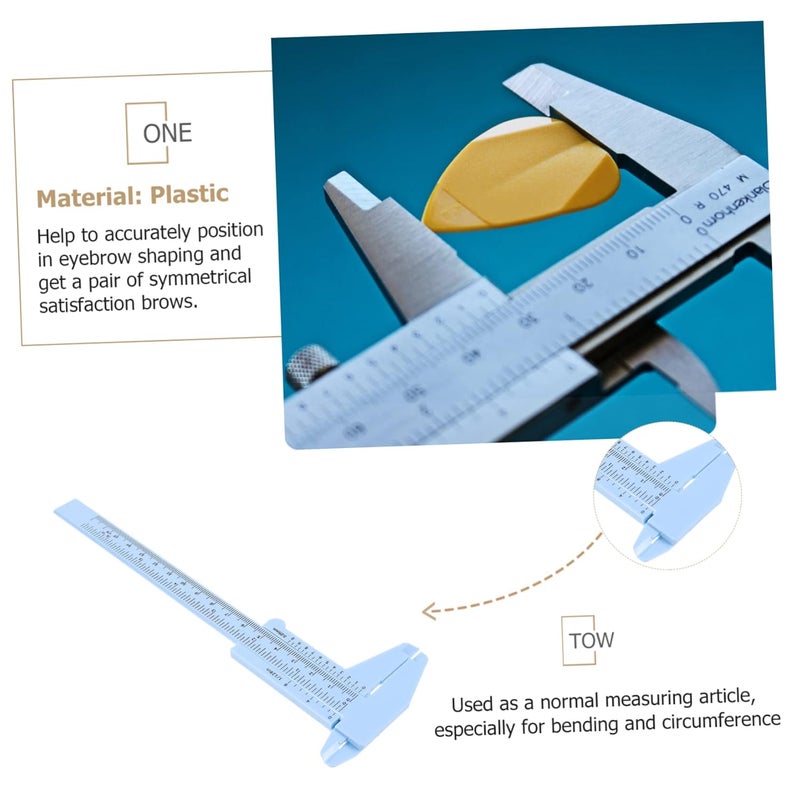 قطعتان مسطرة حاجب احترافية أداة تصميم مستوى للتشكيل والتخطيط الدقيق - Image 5
