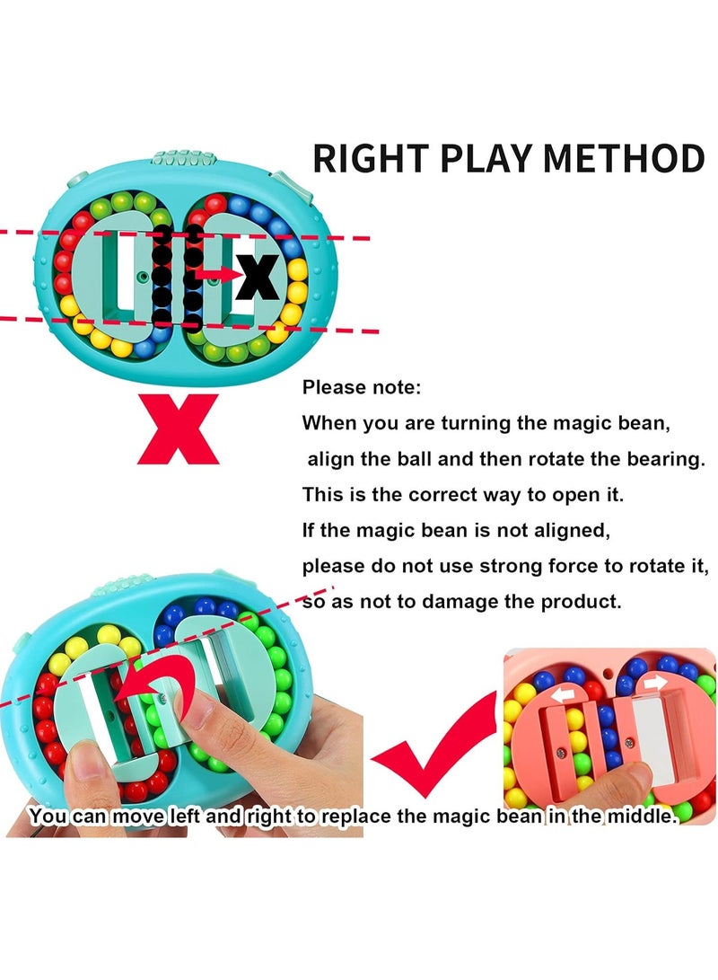 Jiuhao Magic Spinning Balls Toy for Kids, Magic Finger Spinning Puzzle for Stress Relief, Intelligence Toy for Adults and Teens - Excellent Creative Toys for Gifts (Blue) - Image 5