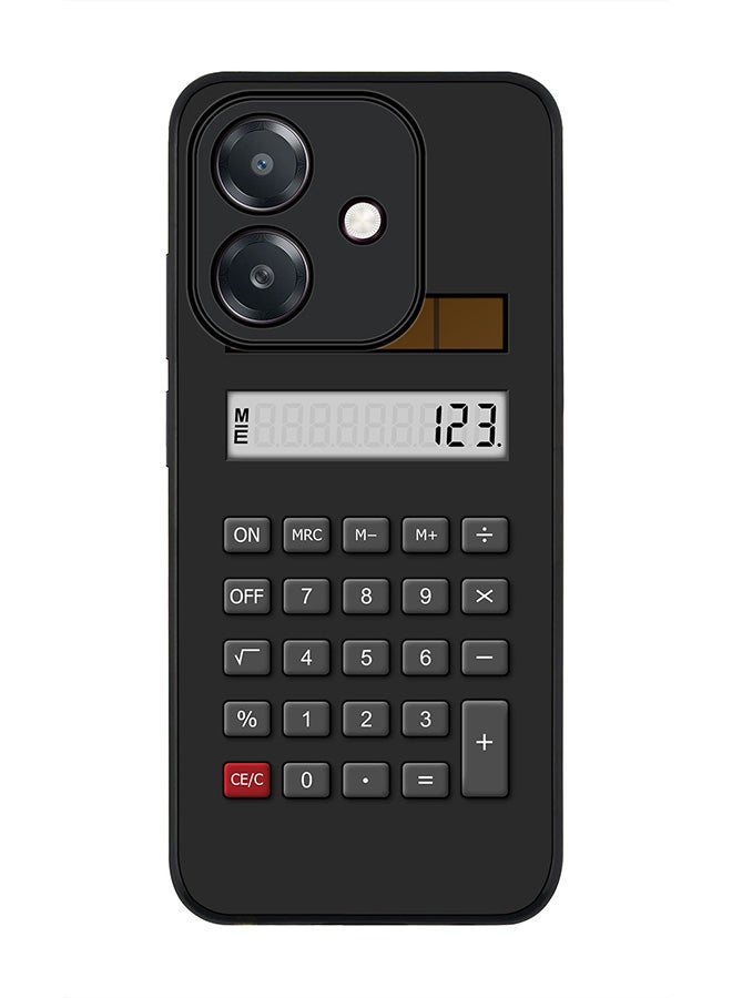 Stylizedd For Oppo A5i Case,Slim fit Camera Protection, Shockproof Thin Phone cover  - Calc (Black)