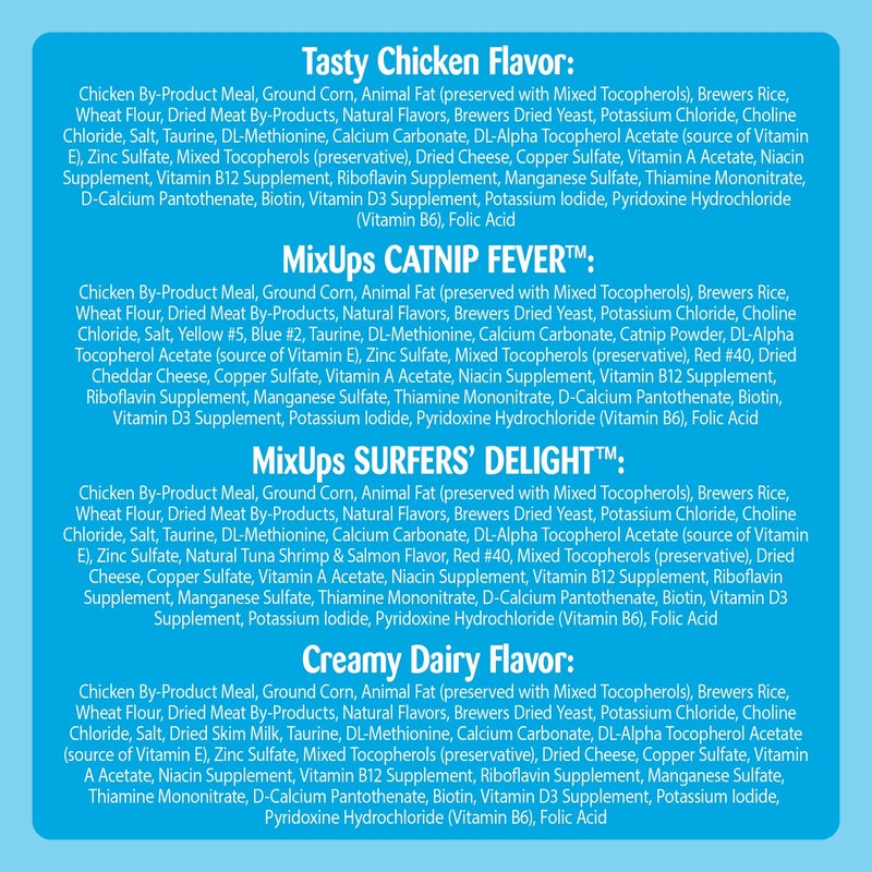 Temptations Classics and MixUps Crunchy and Soft Cat Treats Variety Pack, 6.3 oz. Pouches (Pack of 4) - Image 5