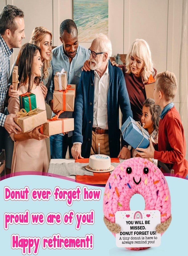 MBL Retirement Gifts for Women Men - Funny Crochet Donut Leaving Going Away Farewell Goodbye New Job Easter Graduation Appreciation Gift for Employee Teacher Nurses Coworker Team Boss Lady Retiree - Image 5