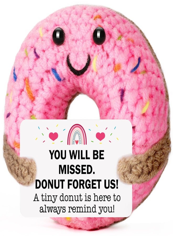 MBL Retirement Gifts for Women Men - Funny Crochet Donut Leaving Going Away Farewell Goodbye New Job Easter Graduation Appreciation Gift for Employee Teacher Nurses Coworker Team Boss Lady Retiree - Image 1